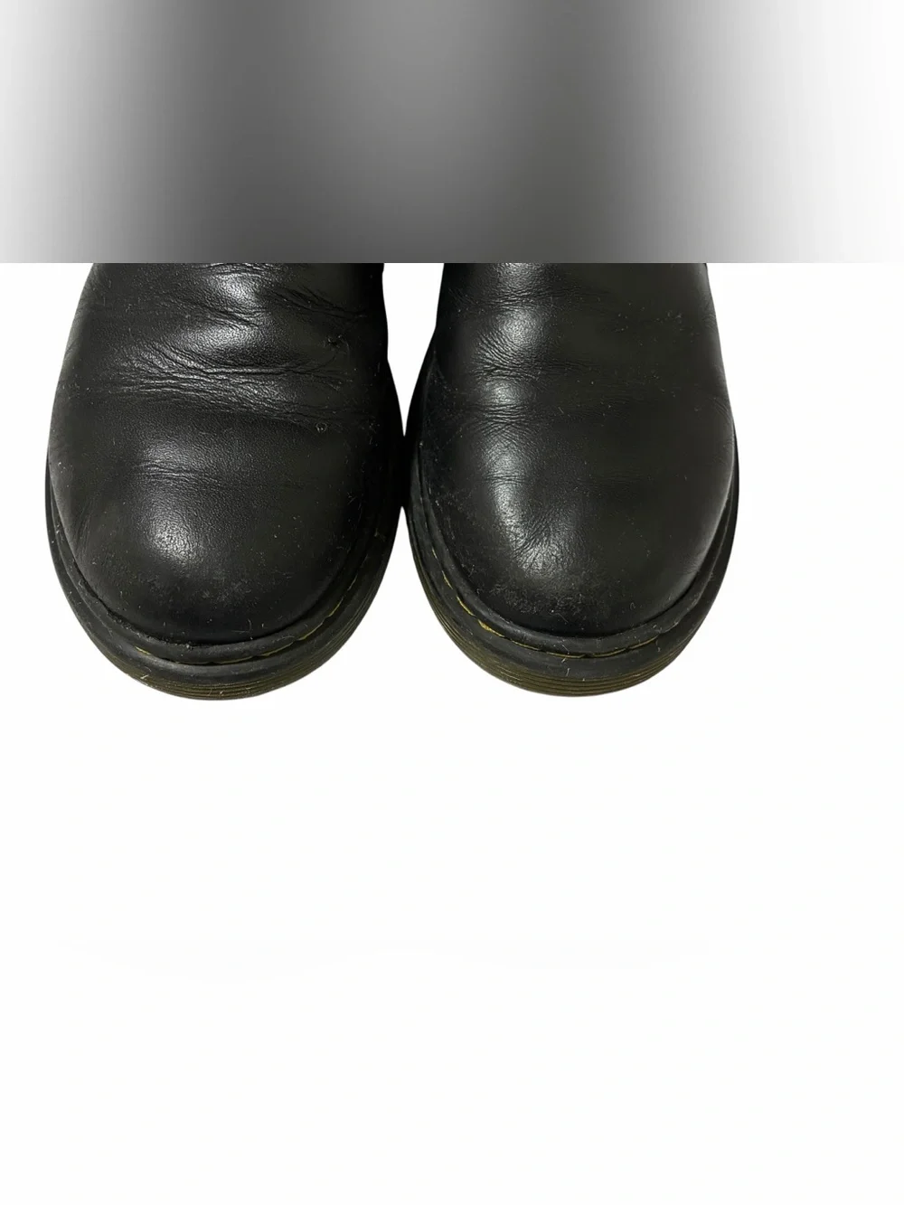 Dr Martens Kids Boots Black Leather Chelsea Ankle Side Zip Youth Size 2 Slip On